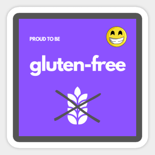 Proud To Be Gluten-Free - Purple Sticker